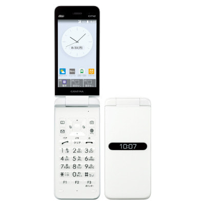 au GRATINA KYF42 KYF42SWA ホワイト|中古ガラケー格安販売の【イオシス】