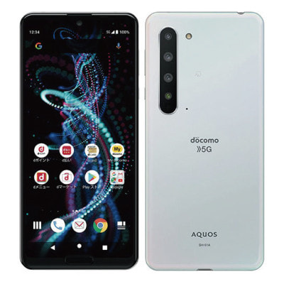 SIMロック解除済】docomo AQUOS R5G SH-51A Aurora White|中古