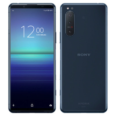 【SIMロック解除済】au Xperia5 II SOG02 Blue