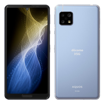 SIMロック解除済】docomo AQUOS sense5G SH-53A スカイブルー|中古