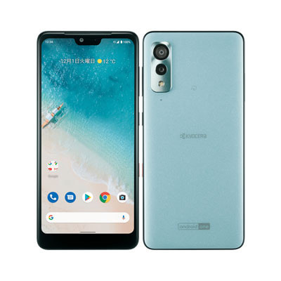 新品正規店新品 android one s8 ブルー SIMロック解除済 おサイフケータイ 京セラ Android