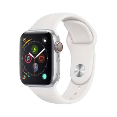 Apple Watch Series4 40mm GPS+Cellularモデル MTVA2J/A  A2007【シルバーアルミニウムケース/ホワイトスポーツバンド】