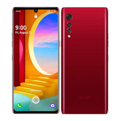 LG VELVET 5G LM-G900N Aurora Red【韓国版 SIMフリー】|中古