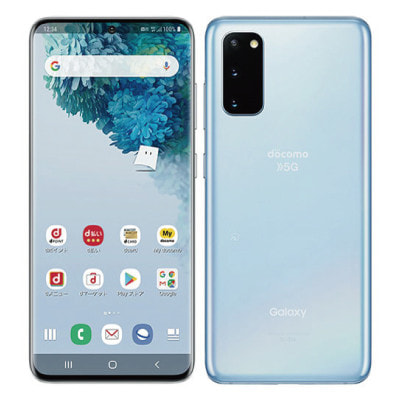 SIMロック解除済】【ネットワーク利用制限△】docomo ahamo Galaxy S20 5G SC-51Aa Cloud  Blue|中古スマートフォン格安販売の【イオシス】