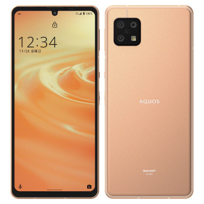 AQUOS sense6 SHG05 ライトカッパー 【au版 SIMフリー】|中古