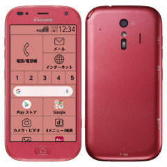 FUJITSU 【SIMロック解除済】docomo らくらくスマートフォン F-42A Pink