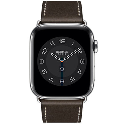 Apple Watch Hermes Series6 44mm GPS+Cellularモデル MG3G3J/A+MTQG2FE/A  A2376【シルバーステンレススチールケース/ヴォー・バレニア（エベンヌ）シンプルトゥールディプロイアントバックルレザーストラップ】|中古ウェアラブル端末格安販売の【イオシス】