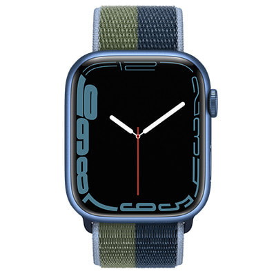 Apple Watch Series7 45mm GPS+Cellularモデル MKMM3J/A A2478【ブルーアルミニウムケース/アビスブルー  モスグリーンスポーツループ】|中古ウェアラブル端末格安販売の【イオシス】