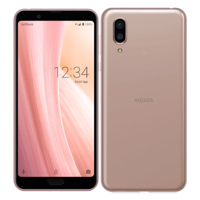 SIMロック解除済】SoftBank AQUOS sense3 plus 901SH Pink|中古