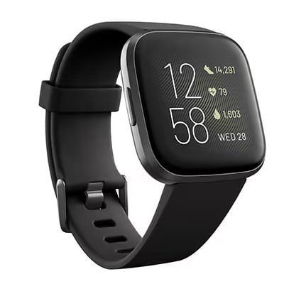Fitbit Versa2 ブラック/カーボンアルミニウム FB507BKBK-FRCJK|中古