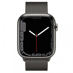 Apple Watch Series7 45mm GPS+Cellularモデル MKL33J/A A2478【グラファイトステンレススチールケース/グラファイトミラネーゼループ】