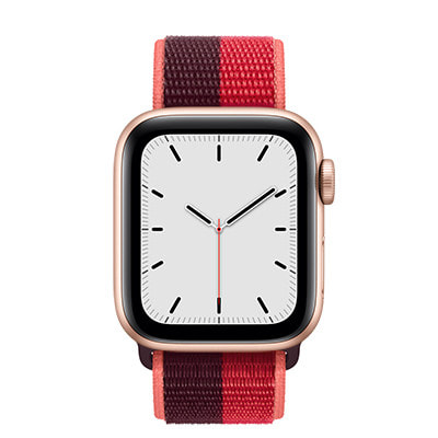 Apple Watch SE 40mm GPSモデル MKQA3J/A+ML8F3FE A2351【ゴールドアルミニウム ケース/(PRODUCT)REDスポーツループ】|中古ウェアラブル端末格安販売の【イオシス】