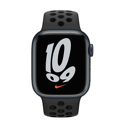 Apple Watch Nike Series7 41mm GPSモデル MKN43J/A A2473【ミッドナイトアルミニウムケース/アンスラサイト  ブラックNikeスポーツバンド】