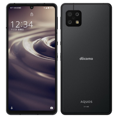 AQUOS sense6 SH-54B ブラック 【docomo版 SIMフリー】|中古