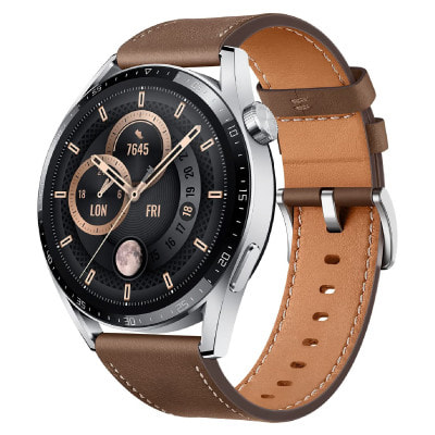 HUAWEI WATCH GT3 46mm クラシック ブラウンレザー JPT-B19|中古ウェアラブル端末格安販売の【イオシス】