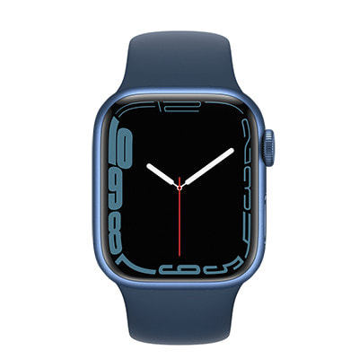 Apple Watch Series7 41mm GPS+Cellularモデル MKHU3J/A  A2476【ブルーアルミニウムケース/アビスブルースポーツバンド】
