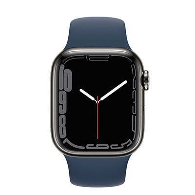 Apple Watch Series7 41mm GPS+Cellularモデル MKJ13J/A  A2476【グラファイトステンレススチールケース/アビスブルースポーツバンド】|中古ウェアラブル端末格安販売の【イオシス】