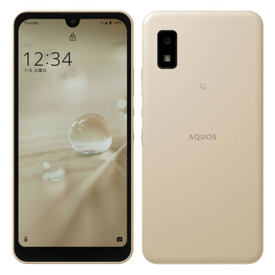 AQUOS wish A104SH アイボリー【Y!mobile版 SIMフリー】|中古