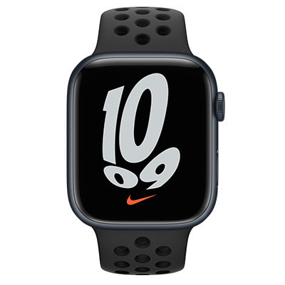 Apple Watch Nike Series7 45mm GPSモデル MKNC3J/A A2474【ミッドナイトアルミニウムケース/アン