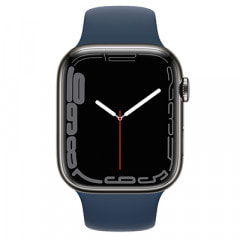 Apple Watch Series7 45mm GPS+Cellularモデル MKL23J/A A2478【グラファイトステンレススチールケース/アビスブルースポーツバンド】