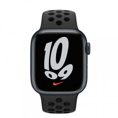 Apple Watch Nike Series7 41mm GPS+Cellularモデル MKJ43J/A A2476【ミッドナイトアルミニウムケース/アンスラサイト ブラックNikeスポーツバンド】