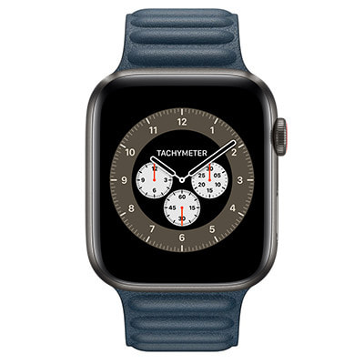 Apple Watch Edition Series6 44mm GPS+Cellularモデル M0H13J/A+MY9L2FE/A  A2376【スペースブラックチタニウムケース/バルティックブルーレザーリンク】