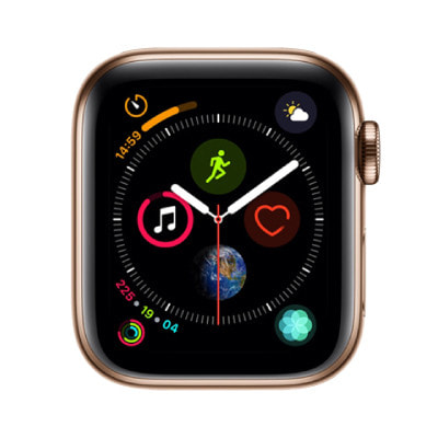 【バンド無し】Apple Watch Series4 40mm GPS+Cellularモデル MTVN2J/A  A2007【ゴールドステンレススチールケース】