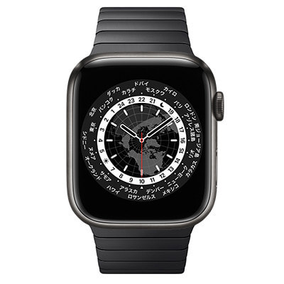 Apple Watch Edition Series7 45mm GPS+Cellularモデル ML8X3J/A+MUHM2FE/A  A2478【スペースブラックチタニウムケース/スペースブラックリンクブレスレット】