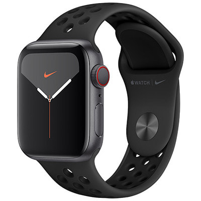 Apple Watch Nike+ Series5 40mm GPS+Cellularモデル MX3D2J/A  A2156【スペースグレイアルミニウムケース/アンスラサイト ブラックNikeスポーツバンド】