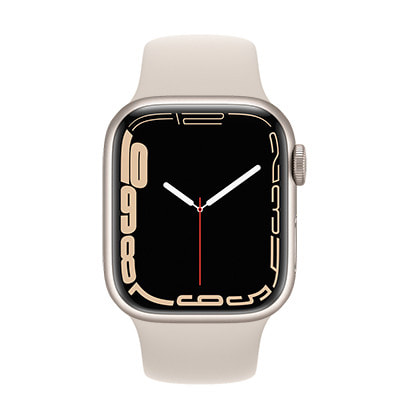 大特価通販Apple Watch Series 7 41mm GPS Wi-Fi ミッドナイトアルミニウム MKND3J/A A2473 アビスブルースポーツバンド MKUE3FE/A スマートウォッチ本体