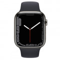 Apple Watch Series7 45mm GPS+Cellularモデル MNAX3J/A A2478【グラファイトステンレススチールケース/ミッドナイトスポーツバンド】