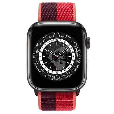 Apple Watch Edition Series7 45mm GPS+Cellularモデル ML8X3J/A+ML8G3FE/A A2478【 スペースブラックチタニウムケース/(PRODUCT)REDスポーツループ】|中古ウェアラブル端末格安販売の【イオシス】