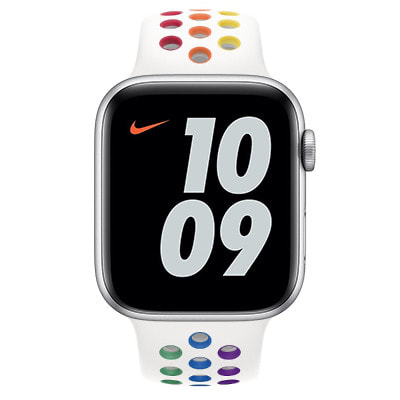 Apple Watch Nike Series6 44mm GPSモデル M02L3J/A+MYD62FE/A A2292【シルバーアルミニウムケース/ プライドエディションNikeスポーツバンド】|中古ウェアラブル端末格安販売の【イオシス】