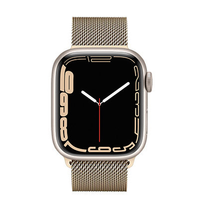 Apple Watch Series7 41mm GPSモデル MKNE3J/A+ML733FE/A A2473【スターライト アルミニウムケース/ゴールドミラネーゼループ】|中古ウェアラブル端末格安販売の【イオシス】
