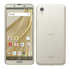 SHARP 【SIMロック解除済】docomo AQUOS sense2 SH-01L Champagne Gold