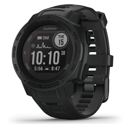 Garmin Instinct Dual Power Graphite 010-02293-31|中古