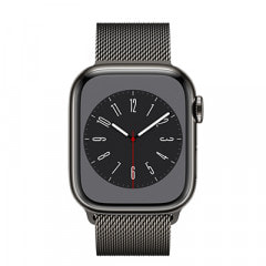 Apple Watch Series8 41mm GPS+Cellularモデル MNJM3J/A A2773【グラファイトステンレススチールケース/グラファイトミラネーゼループ】