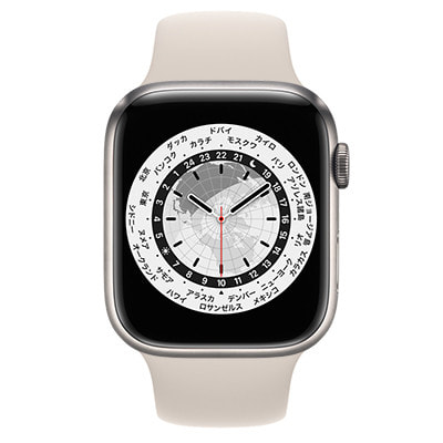 Apple Watch Edition Series7 45mm GPS+Cellularモデル ML8Y3J/A+MKUU3FE/A  A2478【チタニウムケース/スターライトスポーツバンド】