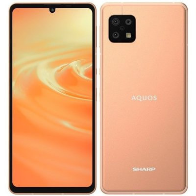 【SIMロック解除済】【ネットワーク利用制限▲】docomo AQUOS sense5G SH-53A ライトカッパー