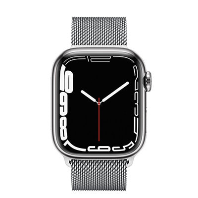 Apple Watch Series7 41mm GPS+Cellularモデル MKHX3J/A A2476【シルバーステンレススチール ケース/シルバーミラネーゼループ】|中古ウェアラブル端末格安販売の【イオシス】