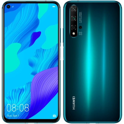 スマートフォン本体 HUAWEI nova 5T YAL-L21 Huawei nova 5T YAL-L21 クラッシュグリーン 【国内版SIMフリー】|中古
