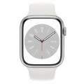 Apple Watch Series8 45mm GPS+Cellularモデル MP4J3J/A A2775【シルバーアルミニウムケース/ホワイトスポーツバンド】