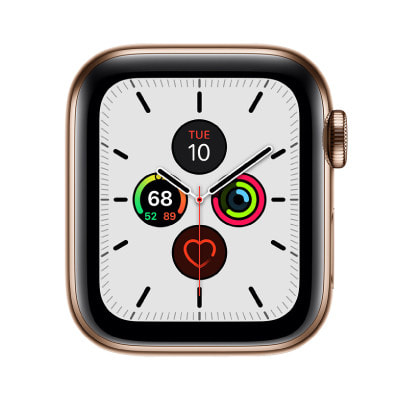 【バンド無し】Apple Watch Series5 40mm GPS+Cellularモデル MWQ92J/A  A2156【ゴールドステンレススチールケース】