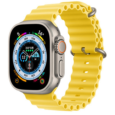 Apple Watch Ultra 49mm GPS+Cellularモデル MNHG3J/A A2684【チタニウム ケース/イエローオーシャンバンド】|中古ウェアラブル端末格安販売の【イオシス】