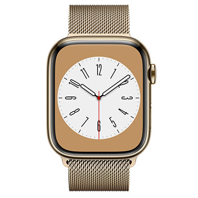 Apple Watch Series8 45mm GPS+Cellularモデル MNKQ3J/A  A2775【ゴールドステンレススチールケース/ゴールドミラネーゼループ】