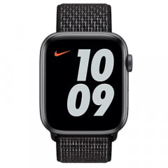 Apple Watch Nike Series6 44mm GPS+Cellularモデル M0H63J/A+MX812FE/A A2376【スペースグレイアルミニウムケース/ブラックNikeスポーツループ】