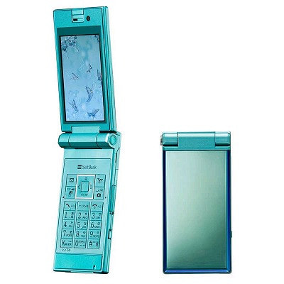 SoftBank 821P ミラーブルーグリーン|中古ガラケー格安販売の