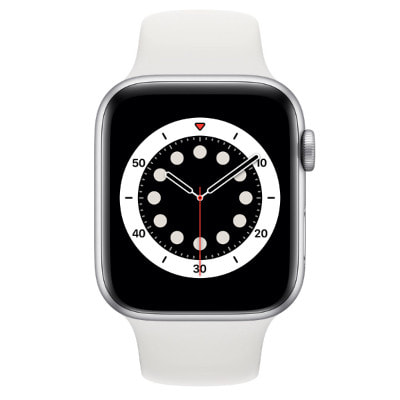 Apple Watch Series6 44mm GPSモデル M00D3J/A A2292【シルバーアルミニウムケース/ホワイトスポーツバンド】