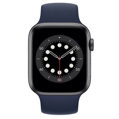 Apple Watch Series6 44mm GPS+Cellularモデル M0GR3J/A+MYWE2FE/A  A2376【スペースグレイアルミニウムケース/ディープネイビーソロループ(サイズ10)】