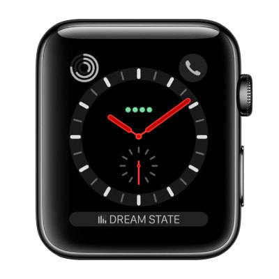 【バンド無し】Apple Watch Series3 42mm GPS+Cellularモデル MQM02J/A  A1891【スペースブラックステンレススチールケース】